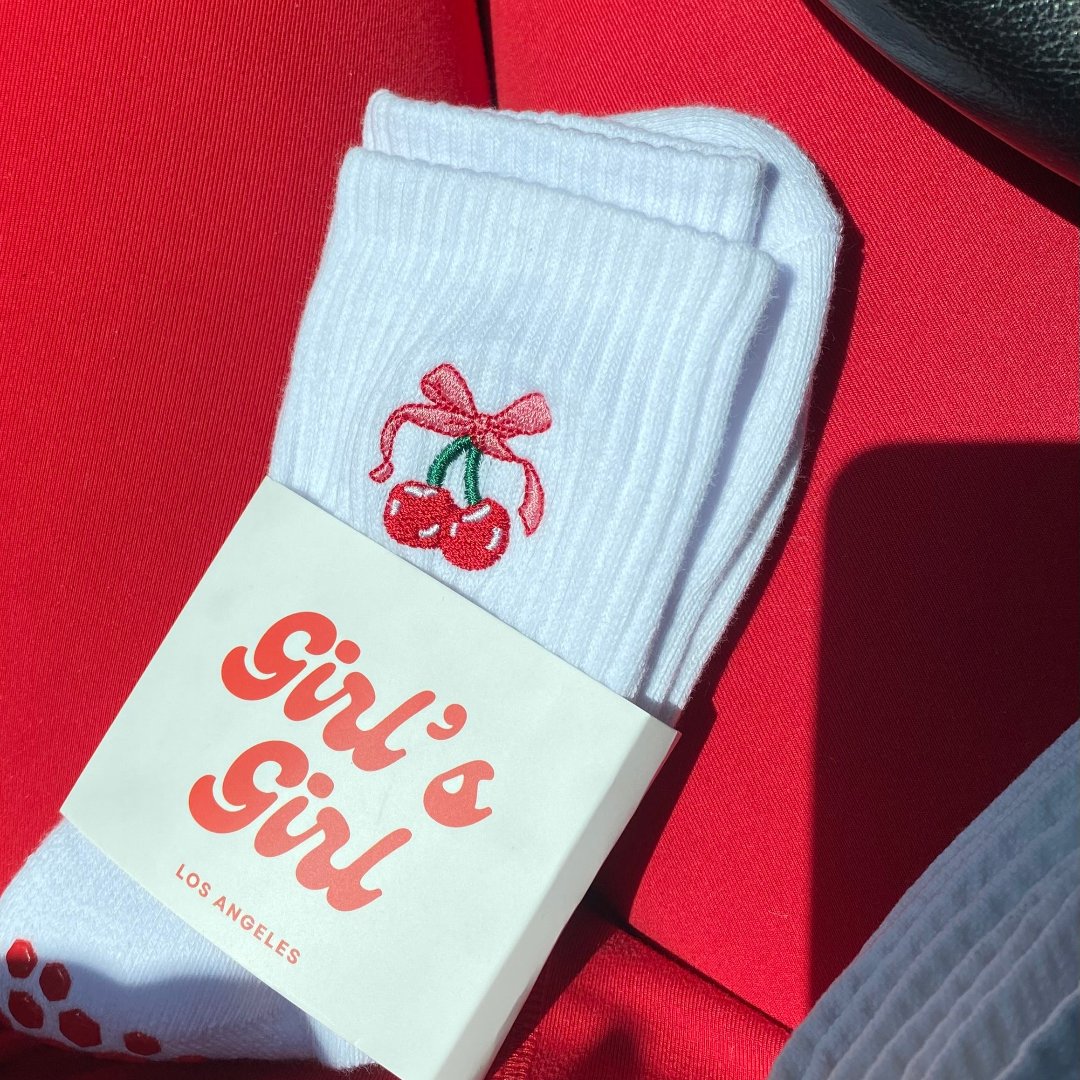 CHERRIES & BOW GRIP SOCKS